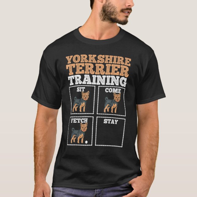 Camiseta Entrenador de Perros Terrier de Yorkshire (Anverso)
