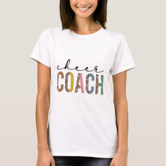 Camiseta Entrenador de porristas Props de porristas leopard