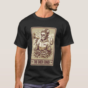 Camiseta Entrenador de Porristas Tarot Carta Esqueleto Entr