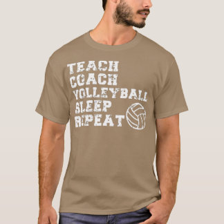 Camiseta Entrenador de profesores divertidos voleibol