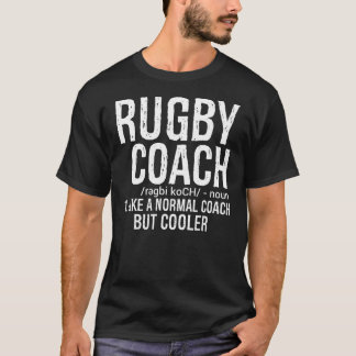Camiseta Entrenador de rugby como entrenador normal pero má