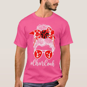 Camiseta Entrenador de Salud Messy Bun CheerLeader Coach Ch