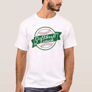 Camiseta Entrenador de Sofball con nombre y número de impre