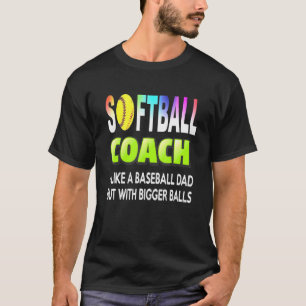 Camiseta Entrenador de sóftbol como entrenador de béisbol p