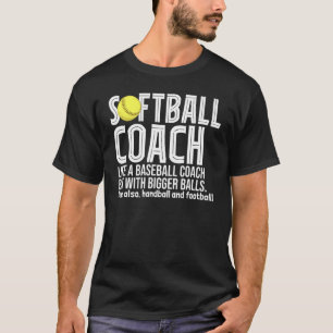 Camiseta Entrenador De Softbol Para Hombres Como Un Entrena