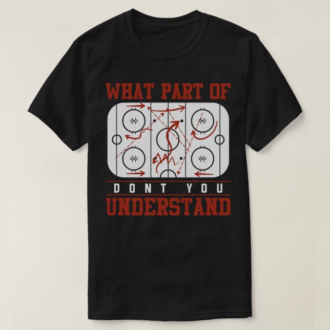 Camiseta Entrenador de tácticas de hockey sobre hielo diver (Diseño del anverso)