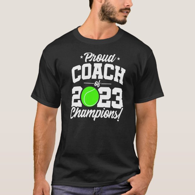 Camiseta Entrenador de tenis - Campeones de tenis 2023 - Te (Anverso)