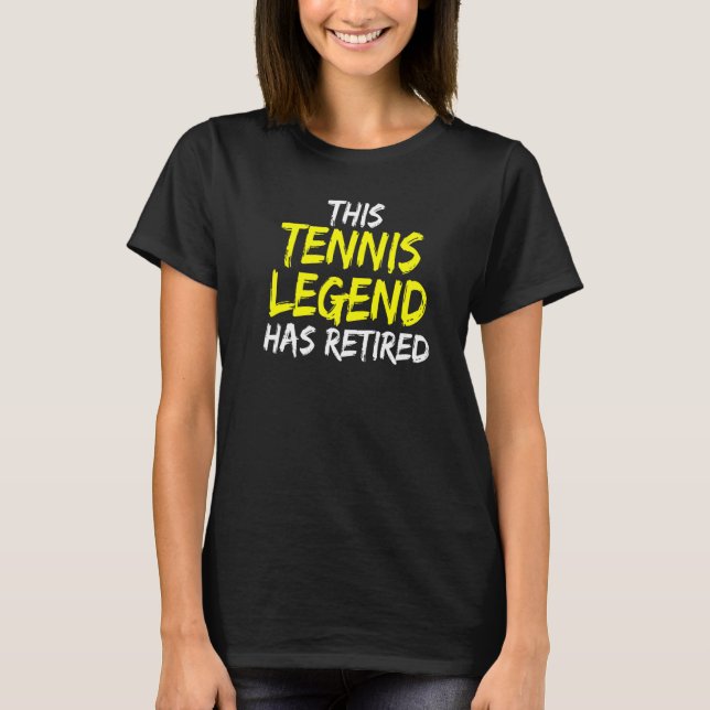 Camiseta Entrenador de tenis Esta leyenda del tenis se ha r (Anverso)
