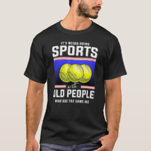 Camiseta Entrenador de tenis jubilado jugador de tenis seni
