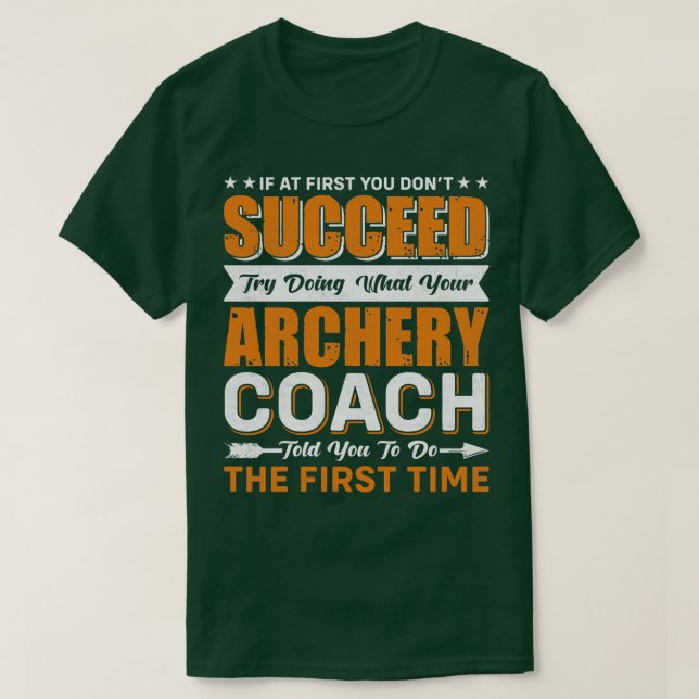 Camiseta Entrenador de Tiro con Arco (Diseño del anverso)