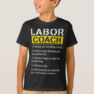 Camiseta Entrenador de trabajo masculino que espera que pap