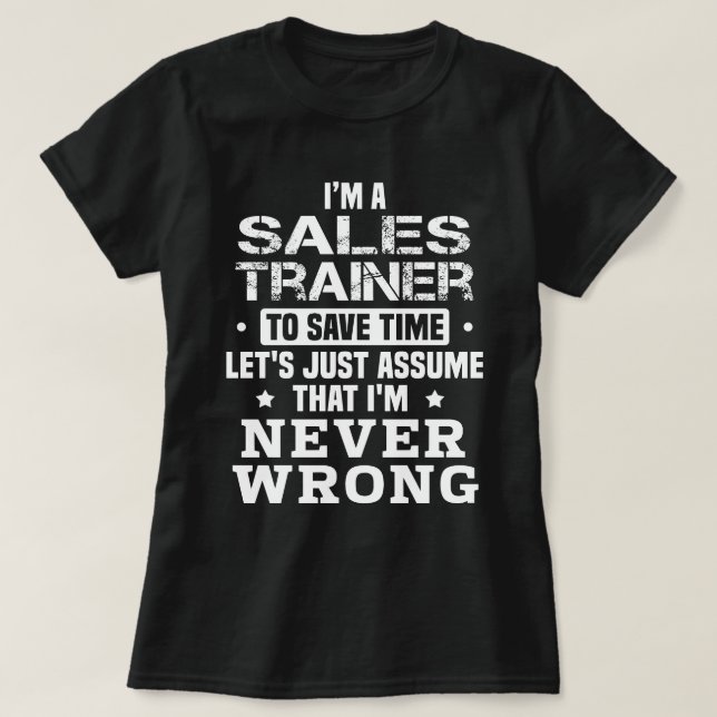 Camiseta Entrenador de ventas (Diseño del anverso)