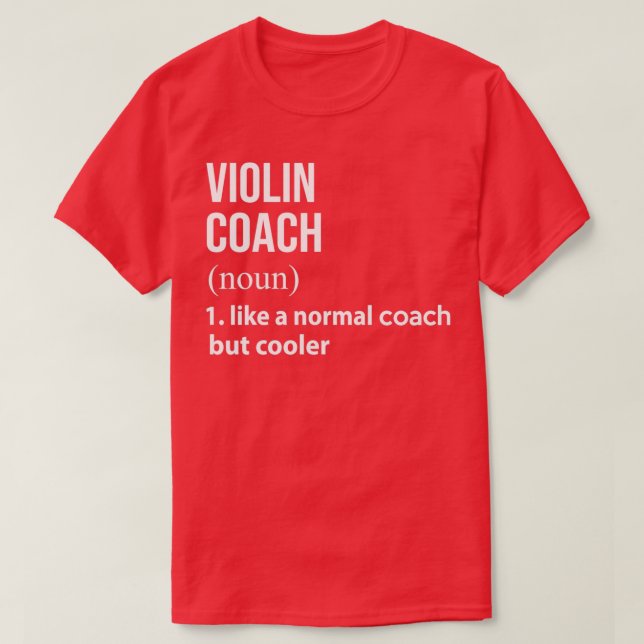 Camiseta Entrenador de violín como un entrenador normal per (Diseño del anverso)