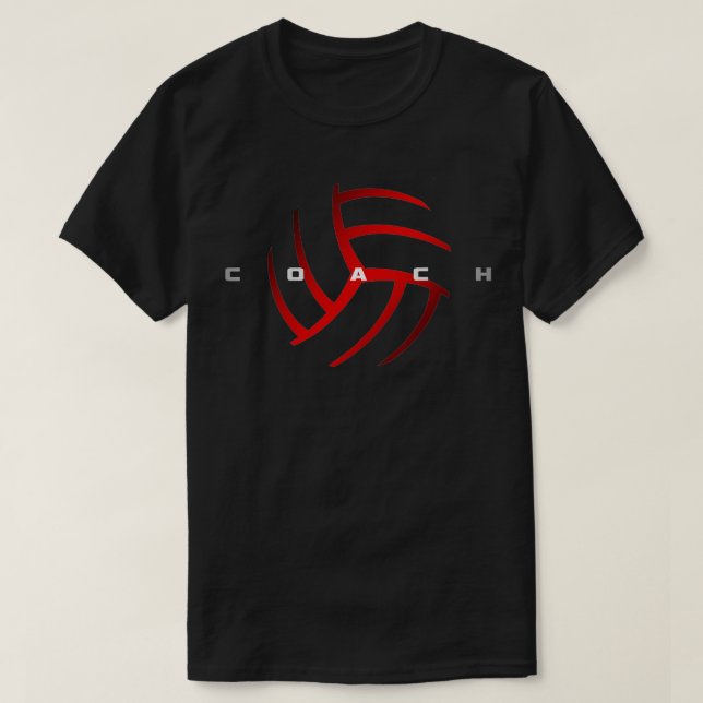 Camiseta Entrenador de voleibol 1 (Diseño del anverso)