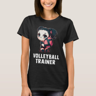 Camiseta Entrenador de voleibol chica de voleibol cute