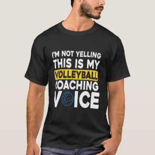 Camiseta entrenador de voleibol, entrenador de voz, equipo 