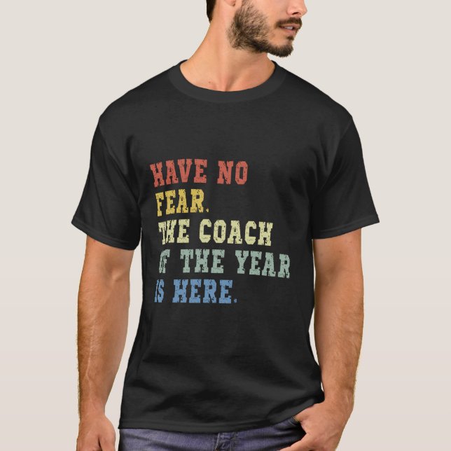Camiseta Entrenador Del Año Entrenador Papá Entrenador (Anverso)