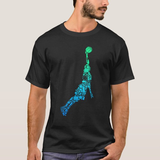 Camiseta Entrenador del Baloncesto Dunking Kids Hombres (Anverso)