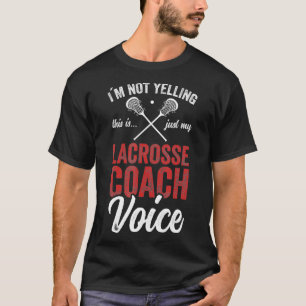 Camiseta Entrenador del entrenador Lacrosse Player Stick qu