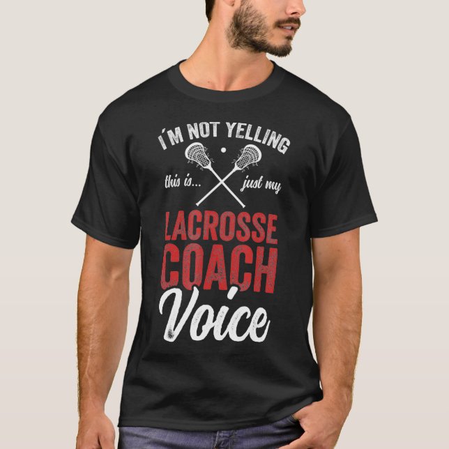 Camiseta Entrenador del entrenador Lacrosse Player Stick qu (Anverso)