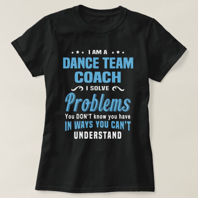 Camiseta Entrenador del equipo de baile (Diseño del anverso)