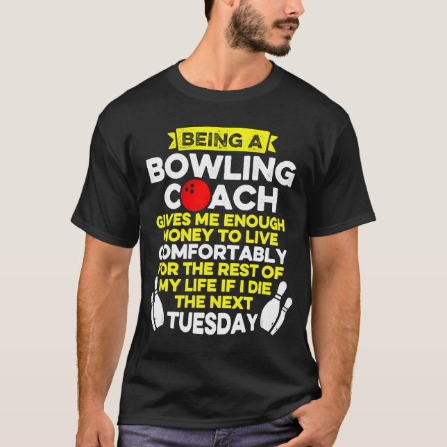 Camiseta Entrenador del equipo del entrenador del bowling s (Anverso)