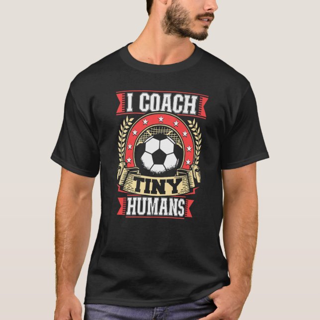 Camiseta Entrenador del equipo deportivo humano Tiny Soccer (Anverso)