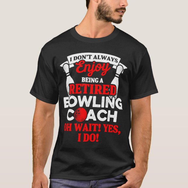 Camiseta Entrenador del equipo Jugador Retirado de Bowling  (Anverso)