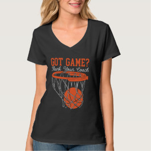 Camiseta Entrenador deportivo de entrenador de baloncesto H