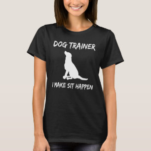 Camiseta Entrenador divertido de perros con órdenes de perr
