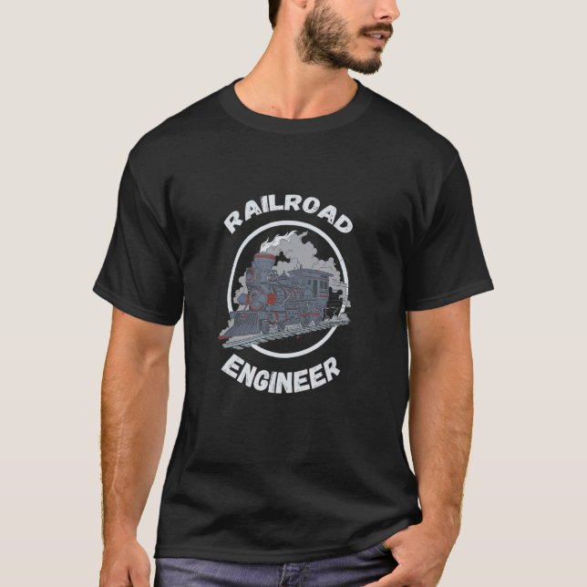 Camiseta Entrenador Ferroviario de Ingeniería Ferroviaria M (Anverso)