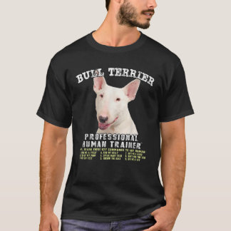 Camiseta Entrenador Humano Profesional de Perro Blanco Bull