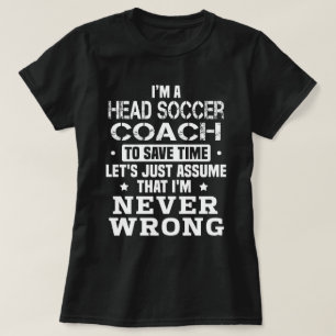 Camiseta Entrenador jefe de fútbol