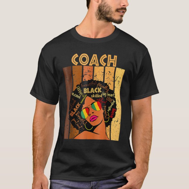 Camiseta Entrenador Melanin Mes de Historia Negra Mujeres d (Anverso)