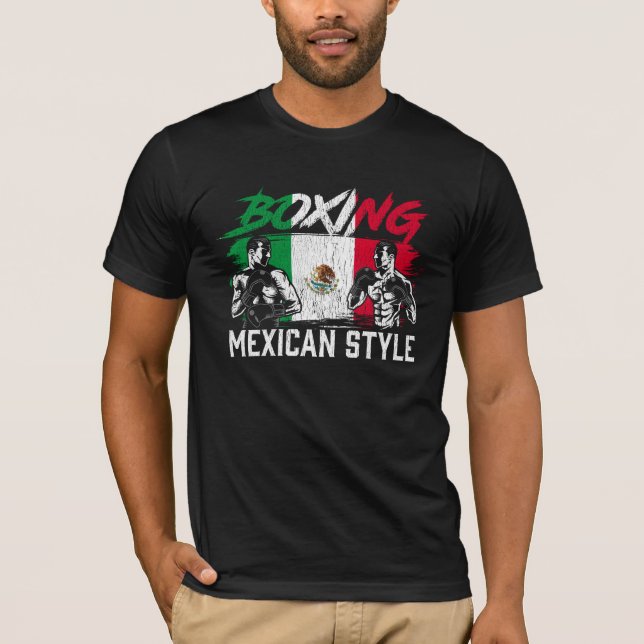 Camiseta Entrenador mexicano de boxeo combate (Anverso)