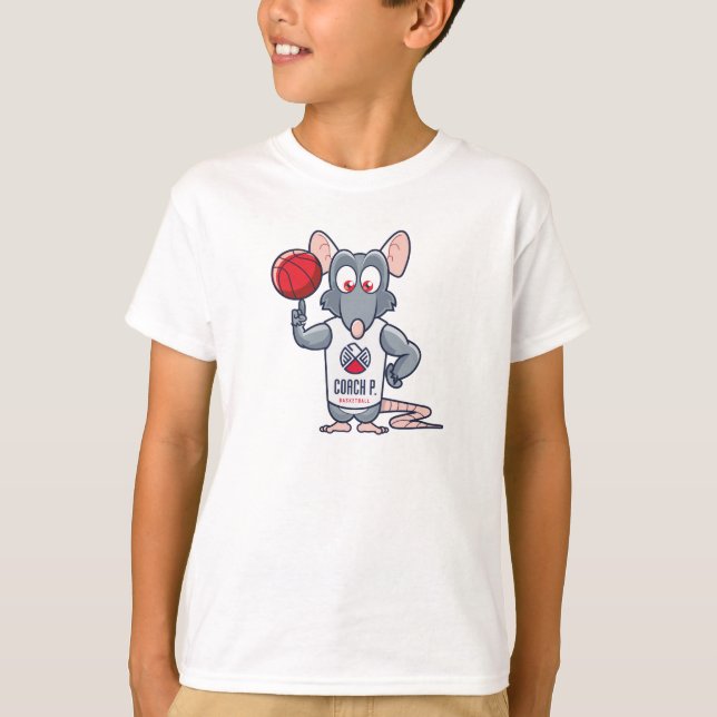 Camiseta Entrenador P Basketball Gym Rat T-Shirt - Blanco (Anverso)