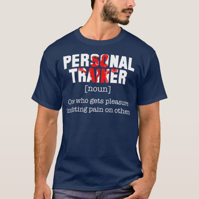 Camiseta Entrenador Personal Definition Workout Funny Lover (Anverso)