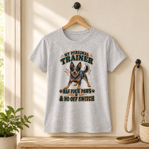Camiseta Entrenador Personal Divertido Blue Heeler 