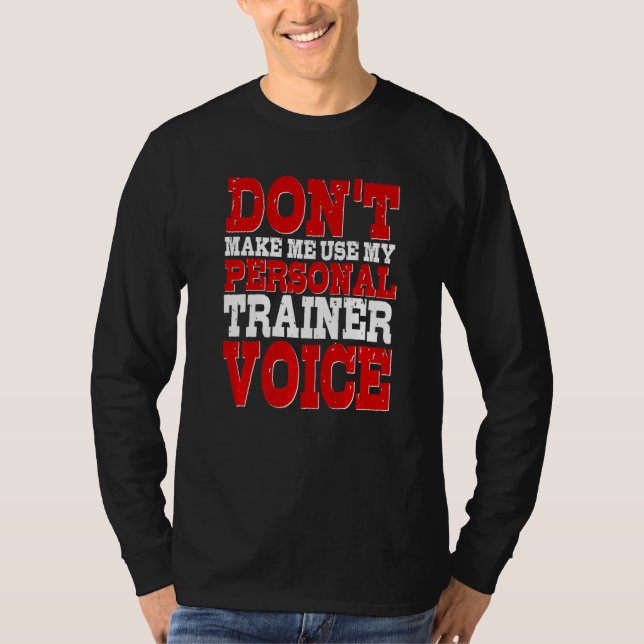 Camiseta Entrenador personal Instructor de voz Fitness Work (Anverso)