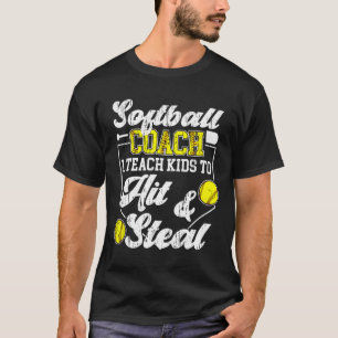 Camiseta Entrenador Softll Enseño a Niños Entrenamiento Sof