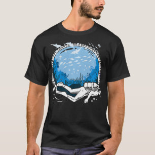 Camiseta Entrenador submarino de buceo en Scuba