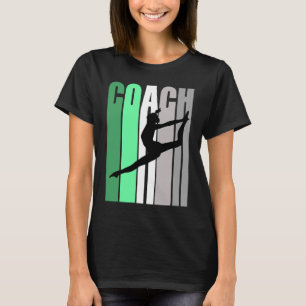 Camiseta Entrenador Verde Del Instructor De Baile Enseñanza