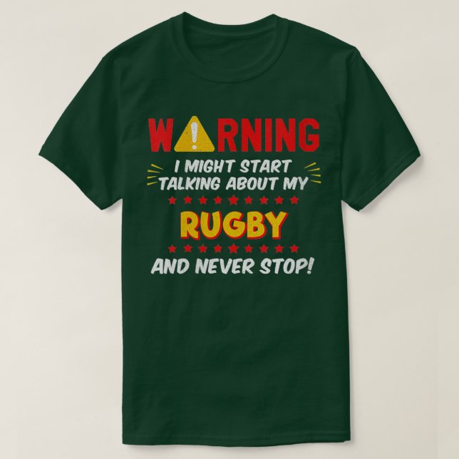 Camiseta Entrenadora De Fanático De Rugby Diciendo Chiste V (Diseño del anverso)