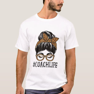 Camiseta Entrenadora Leopard desordenada mujer de bollo de
