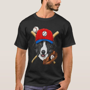 Camiseta Entrenadores de jugadores de béisbol Border Collie