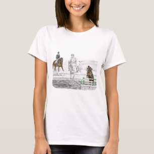 Camiseta entrenamiento combinado de los caballos de tres