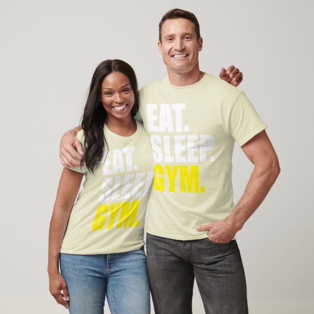 Camiseta Entrenamiento: Comer, dormir, gimnasio (Unisexo)