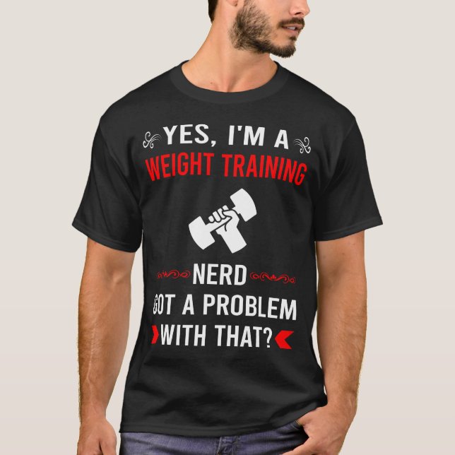 Camiseta Entrenamiento con Pesas Problemático (Anverso)
