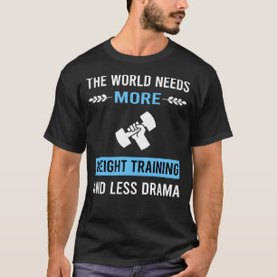Camiseta Entrenamiento con pesas y menos drama