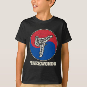 Camiseta Entrenamiento de Arte Marcial de Kickboxing de Tae